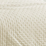 RT Designers Collection Cayla 3 Pieces Washed Pinsonic Lightweight Quilts Set For Bedding Ivory