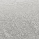 RT Designers Collection Milla 3pc Pinsonic Premium Quality All Season Quilt Set for Revitalize Bedroom With Silver