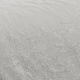 RT Designers Collection Milla 3pc Pinsonic Premium Quality All Season Quilt Set for Revitalize Bedroom With Silver