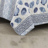 RT Designers Collection Melrose Bahama 3-Pieces Elegant Stitched Quilt Set OB Queen Multicolor
