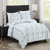 RT Designers Collection Melrose Kyle 3-Pieces Elegant Stitched Quilt Set OB Multicolor