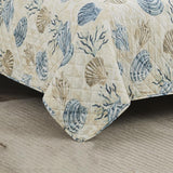 RT Designers Collection Melrose Kelaa 3-Pieces Elegant Stitched Quilt Set OB Multicolor