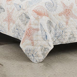 RT Designers Collection Melrose Kai 3-Pieces Elegant Stitched Quilt Set OB Multicolor