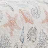RT Designers Collection Melrose Kai 3-Pieces Elegant Stitched Quilt Set OB Multicolor