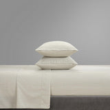 Chic Home Brooke Sheet Set Super Soft Contemporary Two Tone Striped Pattern Design - Includes 1 Flat, 1 Fitted Sheet, and 2 Pillowcases - 4 Piece - Queen 90x102"