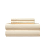 Chic Home Lain Sheet Set Super Soft Stripe Embroidered Design - Includes 1 Flat, 1 Fitted Sheet, and 2 Pillowcases - 4 Piece - King 108x102"