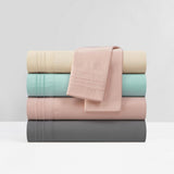 Chic Home Lain Sheet Set Super Soft Stripe Embroidered Design - Includes 1 Flat, 1 Fitted Sheet, and 1 Pillowcase - 3 Piece - Twin XL 66x102"