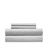 Chic Home Rylie Sheet Set Super Soft Geometric Polka Dot Pattern Print Design - Includes 1 Flat, 1 Fitted Sheet, and 2 Pillowcases - 4 Piece - King 108x102"
