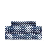 Chic Home Rylie Sheet Set Super Soft Geometric Polka Dot Pattern Print Design - Includes 1 Flat, 1 Fitted Sheet, and 2 Pillowcases - 4 Piece - King 108x102"