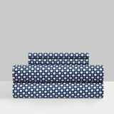 Chic Home Rylie Sheet Set Super Soft Geometric Polka Dot Pattern Print Design - Includes 1 Flat, 1 Fitted Sheet, and 2 Pillowcases - 4 Piece - King 108x102"