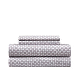 Chic Home Rylie Sheet Set Super Soft Geometric Polka Dot Pattern Print Design - Includes 1 Flat, 1 Fitted Sheet, and 2 Pillowcases - 4 Piece - King 108x102"