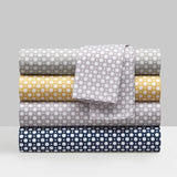 Chic Home Rylie Sheet Set Super Soft Geometric Polka Dot Pattern Print Design - Includes 1 Flat, 1 Fitted Sheet, and 2 Pillowcases - 4 Piece - King 108x102"