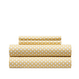 Chic Home Rylie Sheet Set Super Soft Geometric Polka Dot Pattern Print Design - Includes 1 Flat, 1 Fitted Sheet, and 2 Pillowcases - 4 Piece - King 108x102"