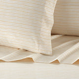 Chic Home Samara Sheet Set Super Soft Unique Striped Pattern Print Design - Includes 1 Flat, 1 Fitted Sheet, and 2 Pillowcases - 4 Piece - King 108x102"