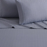 Chic Home Denise Sheet Set Super Soft Graphic Herringbone Print Design - Includes 1 Flat, 1 Fitted Sheet, and 2 Pillowcases - 4 Piece - Queen 90x102"