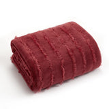 Chic Home Clapton Throw Blanket Clip Jacquard Flannel Micromink Backing Design - 50x60", Red