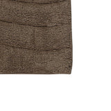 Comfortable and Stylish Look Feel With Block Designed Cotton Bath Rug Stone