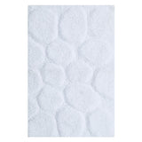 Luxurious Super Soft Non-Skid Cotton Bath Rug 24" x 40" White by Castle Hill London