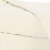 Castle Hill London 310 Thread Count Cotton Sateen Sheet Set Deep Pocket - Ivory