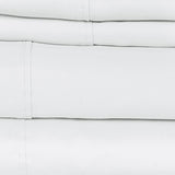 Castle Hill London 410 Thread Count Cotton Sateen Sheet Set Deep Pocket - White