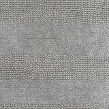 Knightsbridge Stylish And Comfortable All Season Traditional Wide Cut Design Cotton Bath Rug 20" X 30" Silver