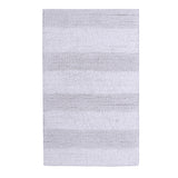 Knightsbridge Stylish And Comfortable All Season Traditional Wide Cut Design Cotton Bath Rug 21" X 34" White