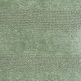 Knightsbridge Stylish And Comfortable All Season Traditional Wide Cut Design Cotton Bath Rug 24" X 40" Sage