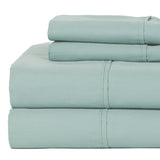 Castle Hill Premium Lightweight 330 Thread Count Cotton Sateen 4 Pieces Sheet Set Lavander