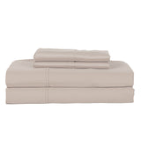 Castle Hill Premium Lightweight 330 Thread Count Cotton Sateen 4 Pieces Sheet Set Ash