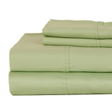 Castle Hill Premium Lightweight 330 Thread Count Cotton Sateen 4 Pieces Sheet Set Celedon