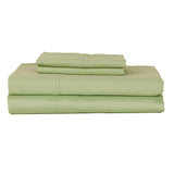 Castle Hill Premium Lightweight 330 Thread Count Cotton Sateen 4 Pieces Sheet Set Celedon