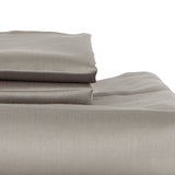 Castle Hill Premium Lightweight 330 Thread Count Cotton Sateen 4 Pieces Sheet Set Grey