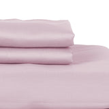 Castle Hill Premium Lightweight 330 Thread Count Cotton Sateen 4 Pieces Sheet Set Lavander