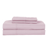 Castle Hill Premium Lightweight 330 Thread Count Cotton Sateen 4 Pieces Sheet Set Lavander