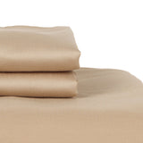 Castle Hill Premium Lightweight 330 Thread Count Cotton Sateen 4 Pieces Sheet Set Taupe