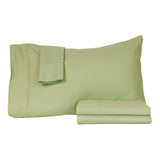 Castle Hill Premium Lightweight 440 Thread Count Cotton Sateen 4 Pieces Sheet Set Ocean Blue