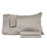 Castle Hill Premium Lightweight 440 Thread Count Cotton Sateen 4 Pieces Sheet Set Taupe