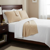 Castle Hill Premium Lightweight 440 Thread Count Cotton Sateen 4 Pieces Sheet Set Celedon