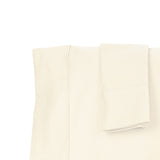 Castle Hill Premium Lightweight 440 Thread Count Cotton Sateen 4 Pieces Sheet Set Ivory