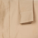 Castle Hill Premium Lightweight 440 Thread Count Cotton Sateen 4 Pieces Sheet Set Taupe