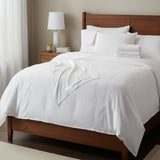 Castle Hill Premium Lightweight 440 Thread Count Cotton Sateen 4 Pieces Sheet Set White