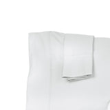 Castle Hill Premium Lightweight 440 Thread Count Cotton Sateen 4 Pieces Sheet Set White