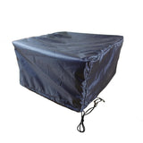 Summerset Shield Gold 2-Layer Polyester Fabric Outdoor Fire Table Cover - Charcoal Grey