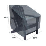 Summerset Shield High Back Chair Cover Ultimate Protection for Your Outdoor Furniture 30" x 30" x 36" Mercury