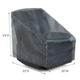 Summerset Shield Recliner Chair Cover Ultimate Protection for Your Outdoor Furniture 26" x 35" x 43" Mercury