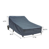 Summerset Shield Double Chaise Lounge Cover Ultimate Protection for Your Outdoor Furniture 71" x 84" x 42" Mercury