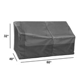 Summerset Shield Modular Cover Ultimate Protection for Your Outdoor Furniture Loveseat Mercury