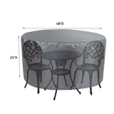 Summerset Shield Round/Square Table Chair Cover Ultimate Protection for Your Outdoor Furniture Mercury