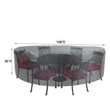 Summerset Shield Round/Square Table Chair Cover Ultimate Protection for Your Outdoor Furniture Mercury