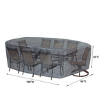Summerset Shield Oval/Rectangle Table Chair Cover Ultimate Protection for Your Outdoor Furniture Mercury